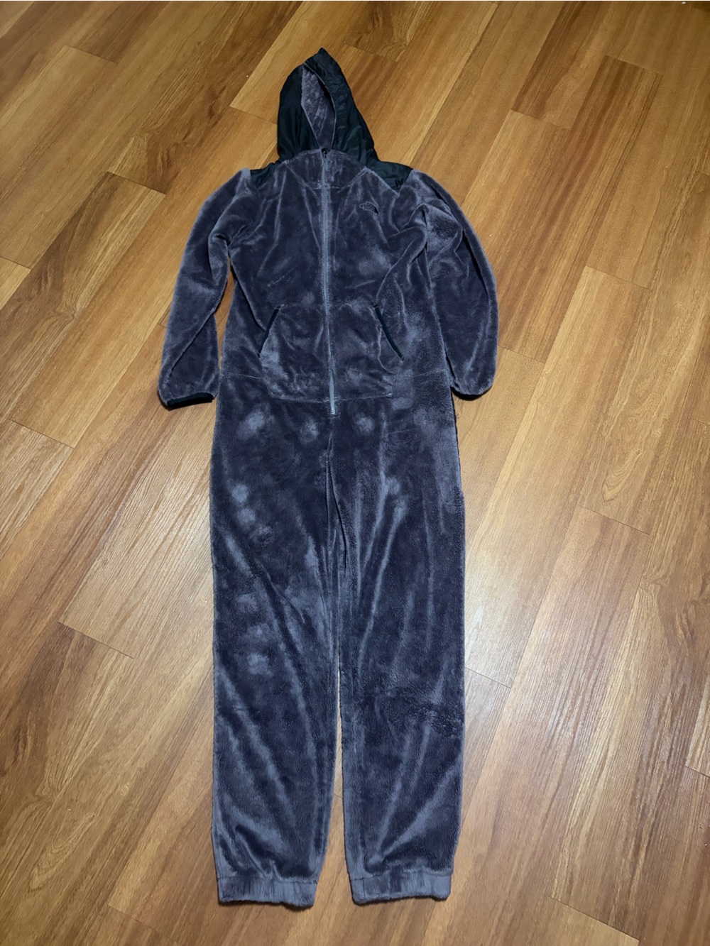 The North Face Osito Onesie Hooded Jumpsuit Ltd. Edition Gray/Black Ladies Small